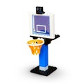 Custom made NBA Basketball Hoop Made of Buildable Bricks, Basketball Hoops Made of Blocks, Gift For Basketball Lovers