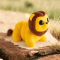 Baby Lion Fidget pocket Toy Articulated, Eco-Friendly Sensory Toy for Stress Relief, Fun Desk Toy for Kids and Adults, travel pet companion.