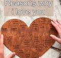 Reasons I Love You Heart Puzzle