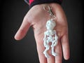 Articulated Skeleton 3D Printed Keychain Gift Fidget Toy Halloween Horror Decoration Adult Fidget