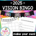 New Year's Activities 2025 | Vision Board Bingo Card for Kids | Art | Printable | Instant Digital Download | Fun for Children