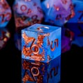 Bronze Mirage • 7-Piece Resin Dice Set DnD Dice Set for D&D Gifts, Full Dungeons and Dragons Dice Set for DnD Gifts, Liquid Core