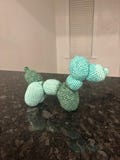Multi-color balloon dog crochet