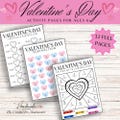 Elementary Valentine's Day Kid's Math Activities, Children's Valentine's Day Printable Valentine Party Activity Book, Digital Download, PDF