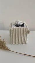 Handmade Tonie Box cover, gift cover handmade, handmade Tonie Box cover made of wide cord, Toniebox cover, gift