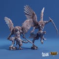 Avensari Sky Tamer - 3D Printed Aarakokra Beastmaster Miniature for Tabletop RPGs and D&D