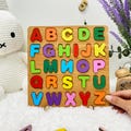 Montessori Wooden Alphabet Letters Puzzle - Educational ABC Learning Toy for Toddlers and Babies, Ideal Gift for Teachers or 1st Birthdays