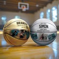 Personalized Photo Basketball, Custom Sports Award for Basketball Player, Coach Gift, Basketball Team Souvenir