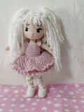 Handmade Crochet Ballerina Doll in Pink Dress - Adorable Amigurumi Toy | Perfect Gift for Kids, Birthday Present, or Nursery Decor