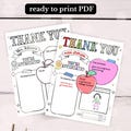 Teacher Appreciation, Printable Teacher Appreciation Week Gift, Thank You Teacher Gifts Coloring Pages School Kids, Instant Digital Download
