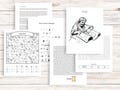 Paul Activities, Bible Character Worksheet, Coloring Page, Maze, Word Search, Secret Message, I Spy Page, Sunday School, Homeschool
