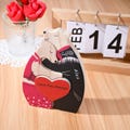 Wooden Bear Couple Puzzle with Base, Custom Married Bear Puzzle, Anniversary Gift for Wife and Husband, Valentines Gifts for New Couple