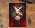 Mtg Card Sleeves: Rabbit Alarm Clock Top Quality Sleeves, Suitable for all tcgs High Quality Foil/Holo
