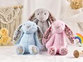 Stuffed Bunny Rabbit, Personalized Bunnys, Plush Easter Rabbits, Monogram Bunny Plush Rabbit Toys, Flower Girl Proposal, First Easter Gifts