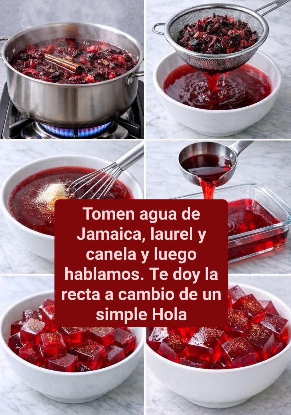 Gelatina de Jamaica: receta saludable, refrescante y llena de antioxidantes